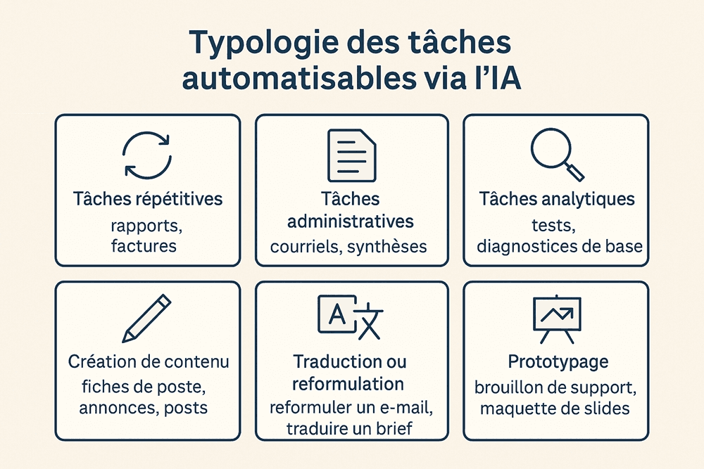 taches automatisables par l'IA