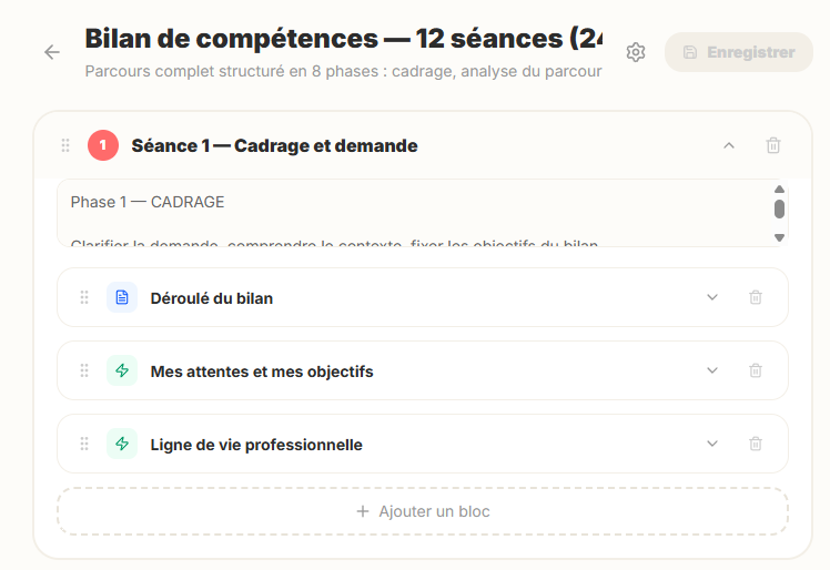 Éditeur de parcours d'orientation