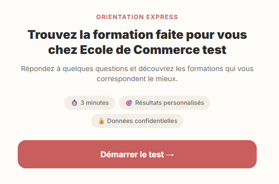 Widget d'orientation à intégrer sur votre site